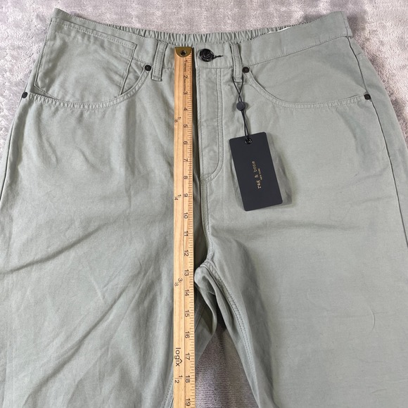 Rag Bone Engineered Jogger Pants Womens 33 Green Boho Festival Preppy Summer - Picture 6 of 12